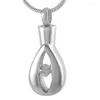 Colliers pendants IJD9226 Little Heart Chardet en acier inoxydable Memorial Ashes Bijoux Hold Cremation Urn Collier Femmes Keepsake