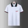 Zomer Merk Kleding Luxe Designer Polo Shirts Heren Casual Polo Mode Snake Bee Print Borduren T-shirt High Street Heren polo's maat 2024 nieuwe