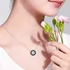 2024 Pendants S925 Silver Inlaid Natural A Goods Jade Emerald Lucky Compass Necklace Pendant Womens Set Chain Collarbone Fashion