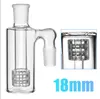 Nargile duman toplayıcı 45 derece 18mm kül yakalayıcı kol ağacı perc 14mm bongs su boruları ashcatcher