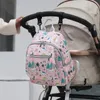 Fashion Mommy Dinosaurier Dschungel Druckwickeltasche große Kapazität Reisen tragbare Windelmilchflasche Rucksack für Mutter 231227
