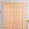 Rideau 200x100cm motif Floral fil fenêtre Tulle pastorale drapé panneau pure français salon décor