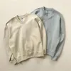 Sweats à capuche pour femmes Couple Sweat Pulls Couleur Unie Col en V Automne Hiver Chemise Lâche Style Coréen Mode Hauts Polyvalents