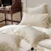 47Pcs French Romantic Wedding Chic White Lace Bedding Set 1000TC Egyptian Cotton Ultra Soft Duvet Cover Bed Sheet Pillowcases 231227