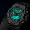 LIGE Digital Men zegarek wojskowy 50m Waterproof Wristwatch LED kwarcowy zegar Sport Watch Mężczyzna wielkie zegarki Mężczyźni Mężczyzny Masculino 231228