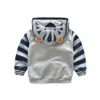 Dzieciowy płaszcz z kapturem Tiger Kurtka dla dziewczynki Fox Animal Ear Hoi Kids Hooded Toddler Autumn Spring 18-6y JYF 231228