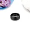 Boniskiss moda mężczyźni czarny pierścionek z wolframu dla mężczyzn Tungsten Wedding zaręczynowy pierścionek zaręczyn