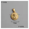 Pendentif Colliers Titane Acier Roman Coin Pendentif Vide Galvanoplastie En Acier Inoxydable Plaqué Charme Pour La Fabrication De Bijoux De Bricolage Dhgarden Dhzeu