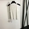 24SS FW Kadın Tasarımcı İki Parça Elbise Setleri Altın Aslan Düğme Örgüleri Takımlar Kızlar Pist High End Lüks Marka Tasarımcısı Tee Tişört Mahsul Üst Kaş Işın ve Mini Etek
