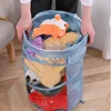 Plush Doll Storage Bucket Children s Toy Box Container Cylinder Organizer Basket Display Stand 231228