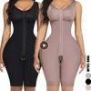 Women's Shapers Colombianas Fajas Powernet Girdle Verox Three Hooks At Front Bra In Lycralong Thigh Slimming Woman Reducing Girdles