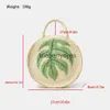 Shoulder Bags Fashionable tree circular straw handbag casual women's handmade summer beach bag mini Bali walletblieberryeyes