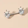 New Cute Pink Strawberry Nipple Studs Piercing Barbell Charming Nipple Piercing Adult Sexy Jewelry for Woman