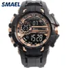 Montre numérique hommes Sport montres étanche SMAEL Relogio Montre choc noir or grande horloge hommes automatique 1610 hommes Wtach Military305H