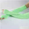 Mouwloze armmouwen Snoepkleur Lange handschoenen Winter Gebreide warme mouw Vingerloze wanten voor drop-levering Mode Acce Dhgarden Dhlp1