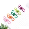 Bag Clips Clothes Pegs Tvätten Handdukklipp Colorf PVC-belagda trådverktyg för torkning av klädstreck LX4347 Drop Delivery Home Gar Dhkww