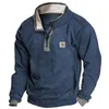 Herren-Kapuzenpullover, taktisches Outdoor-Sweatshirt aus Polarwolle, Jagdanzug, warmer Reißverschluss-Pullover, winddichter Mantel, Wanderpullover