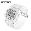 SANDA Moda Sport Donna cinturino trasparente LED orologio digitale orologio elettronico da donna Reloj Mujer Relogio Feminino 2009 2012172566