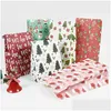 Weihnachtsdekorationen Kraftpapier Süßigkeiten Keksbeutel Weihnachtsmann Schneemann Weihnachtsgeschenk Verpackung Taschen Weihnachten Navidad Neujahr Party Dekor S DHPX9