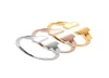 316L Stainless Steel fashion double T ring Jewelry for woman man lover rings 18K Goldcolor and rose Jewelry Bijoux no have any lo5620781