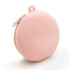 Portefeuille zéro fermeture éclair en Silicone minimaliste, porte-clés à main, Mini sac à pièces de couleur Aron, sac de rangement pour enfants, cadeau