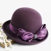 Dames hiver seau chapeau mère extérieur 100% australie laine Cloche chapeau femmes bonne qualité élégant Fedora 231228