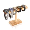 Jewelry Pouches Wood Bracelet Chain Rack Display Stand Watch Holder Table Desktop