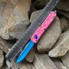 Coltello MICRO ULTRA OTF TECH Serie UT Dessert Warrior UT Lama pieghevole Ciambella Rosa Coltelli tascabili per autodifesa EDC da esterno