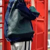 Totes Cabats BottegaaVenetas Woven Bag Woven Capcity 7A Quality 2023 Tote Vegetable Leisure Shopping Tote Big Bag Network Red Belt Payment Handheld One Should