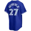 27 Vladimir Guerrero Jr. Toronto Custom Baseball Jersey Blue George Springer Jays Daulton Varsho 11 Bo Bichette Whit Merrifield Kevin Gausman Matt Chapman