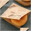 Backen Gebäck Werkzeuge Backpaket Lebensmittelpackung Fettdichte Papiertüte Sandwich Donut Brot Wrapper Hamburger Küchenzubehör Lx4995 D Dh0Bi