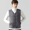 Men's Sleeveless Coat Lamb Cashmere Waistcoat for Men Brand Winter Jacket Vest Waterproof Slim Single Breasted Jackets 231227