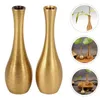 Vases Home Metal Vase Delate Small Pur Copper Flower Arrangement Mini Ware Bureau de bureau