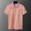 Designer polo skjortor män lyx polo casual män polo t shirt orm bi bokstav tryck broderibild bild mode high street mens polos