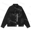 Tidvattens varumärke Mens Coats Spring Casual Jacket Desinger Loose Denim Outerwear Hip Hop Street Jacket