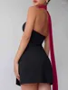 Casual Jurken Aprilyaan Kant Halter Hollow Out Sexy Jurk Voor Vrouwen 2023 Gewaden Elegante Avond Party Bodycon Mini Zomer Vestidos