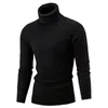 Autumn and Winter Men's Warm Sweater Long sleeved Turtle Neck Sweater Retro Knitted Sweater Drawn Sweater 231228