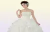 2018 Summer Strapless Wedding Dresses White White Princess Sleeveless Bride Ball Gowns Real Po Vestidos De Novia2896199