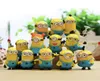 12pcsset mignon belle Minion Figurines miniatures jouets petit homme jaune Figures modèles d'ameublement de bureau 3 cm poupées enfants cadeaux Y2001084557