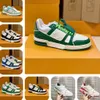 Yıldız Erkek Sneakers Spor Sneakers_sal Beyaz Yeşil Mavi Overthing Loisellies Vittonlies Platform Açık Mekan Spor Eğitmenleri Tasarımcı Ayakkabı