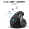 KSTOP Wireless Mouse Vertical Gaming USB Chargeable Computer Mice Ergonomic Upright 1600 DPI for PC Laptop Home Work 231228