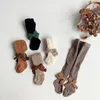 Mädchen Kinder kleine süße Bogenknoten -Strumpfhosen Socken Baumwolle Baby Kind Kleinkinds atmungsaktiven engen Strumpfhosen 231225