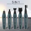 CKEYIN 5 I 1 Electric Nose Hair Trimmer Multifunktionella män Razor Ear Hair Remover Kit Sideburns Shaver Eyebrow Shaper 231227