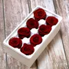 Fleurs décoratives 8 pièces, matériel de fleur de vie éternelle, boîte-cadeau, Rose immortelle séchée, tête artificielle préservée, artisanat de bricolage