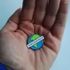 Brooches There's No Planet - Climate Change Earth Enamel Pin Save The Environmental Green Eco Sustainable