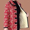 女性のトレンチコート5xl 2023冬の中年高齢の綿パッドジャケット追加ベルベットティックウォームキルティングコートパッド入りパーカー