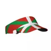 Basker flagga till det baskiska landet Summer Air Sun Hat Visor UV Protection Top Empty Sports Golf Running Sunscreen Cap