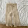 Herbst Frühling Koreanischen Stil Kinder Gestrickte Kleidung Set Langarm Einfarbig Pullover Hosen Baby Mädchen Kleidung Anzug 231228