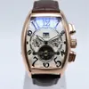 Tourbillon creux mécanique automatique hommes montres squelette ceinture en cuir jour date hommes robe designer montre goutte mâle wris245k