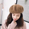 Berets Mode Frühling Herbst Winter Frauen Wolle Baskenmütze Mütze Elegante Dame Casual Britischen Retro Warme Hut Mädchen Party Geschenk